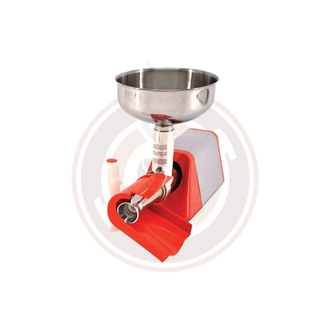 Omcan Light-Duty Electric Tomato Squeezer with Plastic Cover and 0.33 HP Motor - 11001