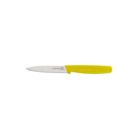 Omcan 3 1/4-inch Paring Knife with Yellow Polypropylene Handle - 11538