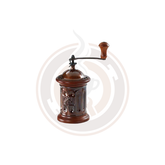 Omcan Round Manual Coffee Grinder - Dark Beech - 43679