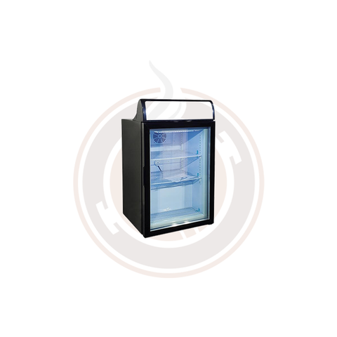Omcan 23-inch, 98 L capacity Countertop Display Freezer with Top LightBox - 44526