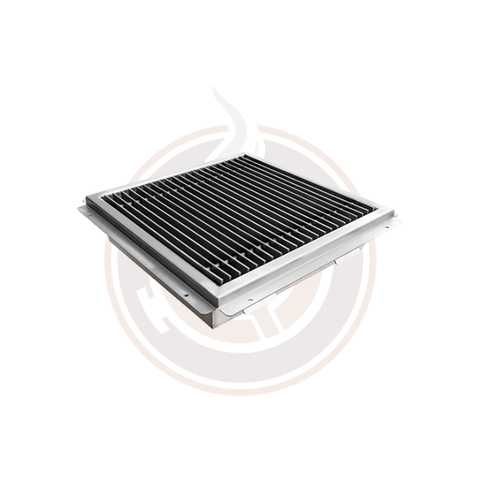 Omcan 18" x 18" Floor Drain with Stainless Steel Grating Bar - 44612