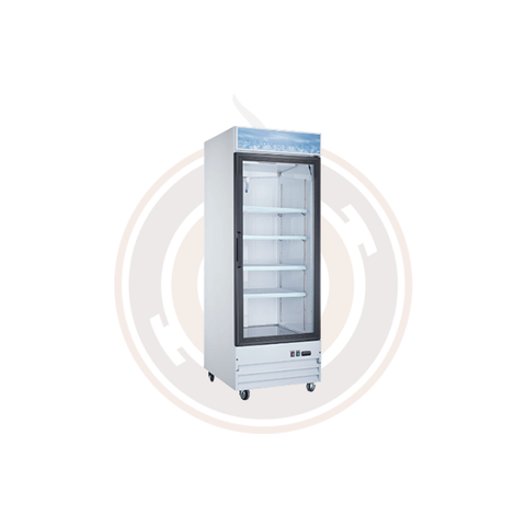 Omcan 28-inch Single Door Glass Refrigerator - 50036