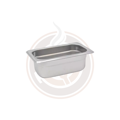 Omcan Ninth-size Anti-Jam Stainless Steel Steam Table Pan - 2.5" Deep - 80282
