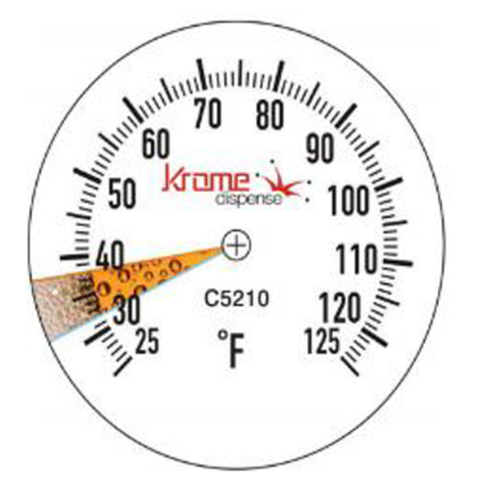 Krome Dial Thermometer Stem Krome Dial Thermometer Stem