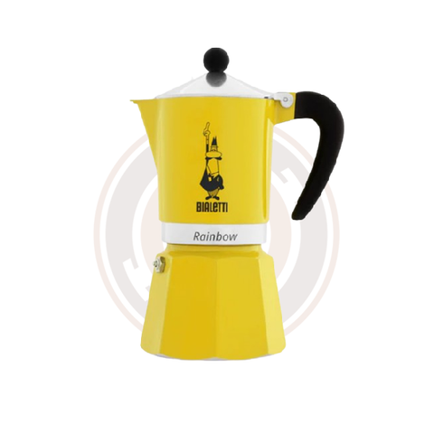 Bialetti Moka Rainbow Stovetop Espresso Maker - Yellow Bialetti Moka Rainbow Stovetop Espresso Maker - Yellow