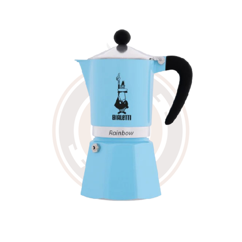 Bialetti Moka Rainbow Stovetop Espresso Maker - Blue Bialetti Moka Rainbow Stovetop Espresso Maker - Blue