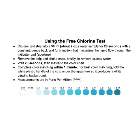 Vivreau water test strips chloride - 1054400
