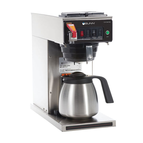 BUNN CWTF-DV-TC Dual Voltage Thermal Carafe Coffee Brewer | Commercial 12-Cup Coffee System with Hot Water Faucet #12950.6123