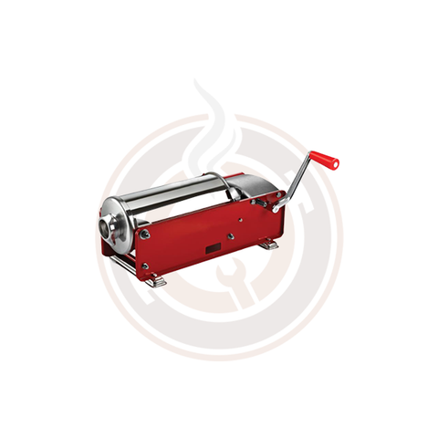Omcan Elite Series Horizontal Two-speed Gear-driven Manual Sausage Stuffer with 11 lb. capacity - 13732