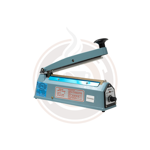 Portable Impulse Sealer with 8″ seal bar and 2 mm seal width