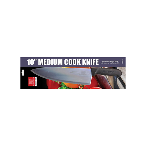Omcan Retail-Ready 10-inch Medium Cook Knife - 5 / CS - 21879