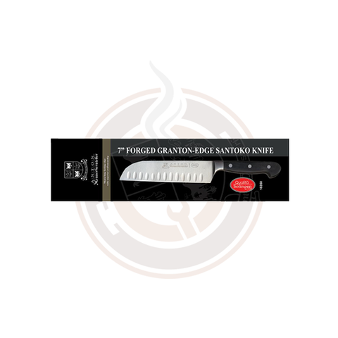 Omcan Retail-Ready 7-inch Santoko Forged G-Edge Slicer - 21883