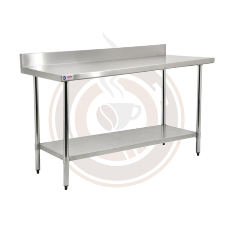 Omcan 24" x 72" Stainless Steel Work Table with 4" Backsplash - 22083