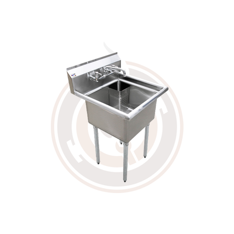SS Sinks - 18″ x 18″ x 11″ One Tub Sink / No Drain Board