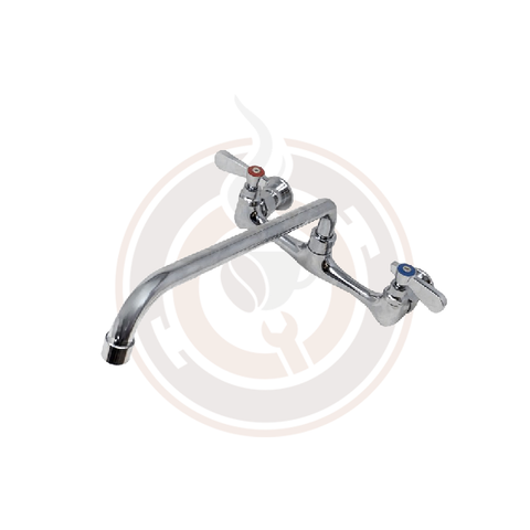 Omcan Splash Mounted 12" Spout Faucet for 18″ x 18″ / 18″ x 21″ / 24″ x 24″ – One, Two, and Three Tub Sinks 23516