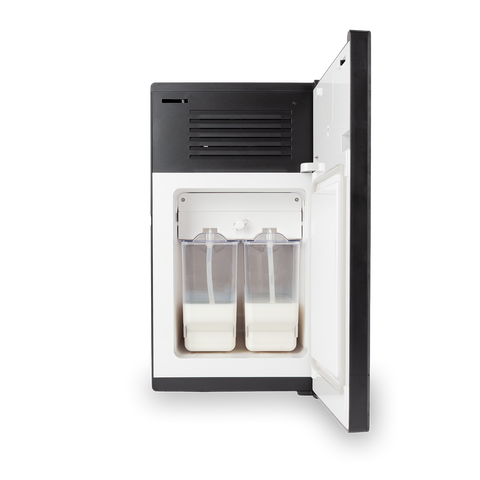 Bellucci 2x4L Dual Milk Fridge for Espresso Machines – Touch Screen Temperature Control, Compressor Cooling, ETL Certified