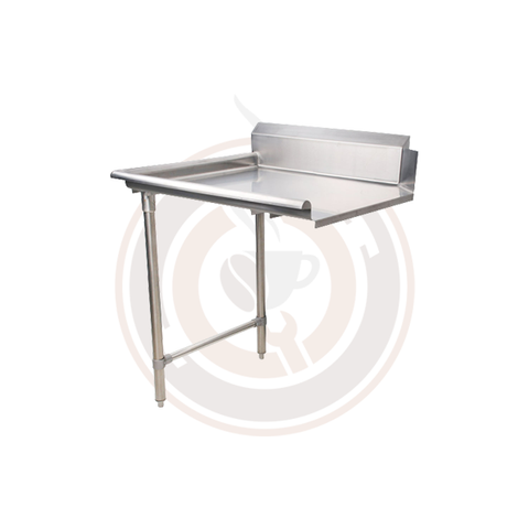 Omcan 26-inch Stainless Steel Clean Dish Table - Left Side - 28472