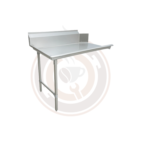 36-inch Stainless Steel Clean Dish Table – Left Side