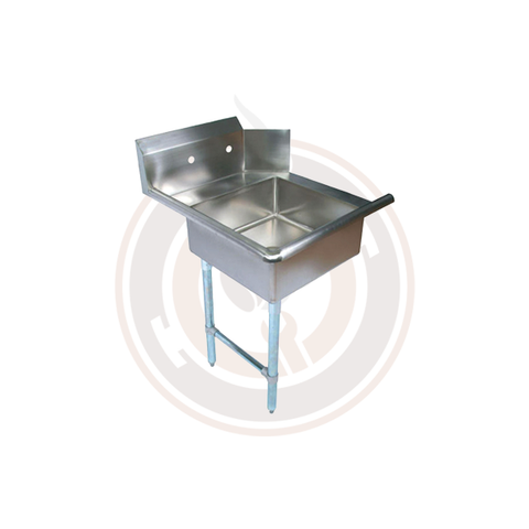 Omcan 26-inch Left Side Soiled Dish Table with Sink - 28480 – Aroma ...