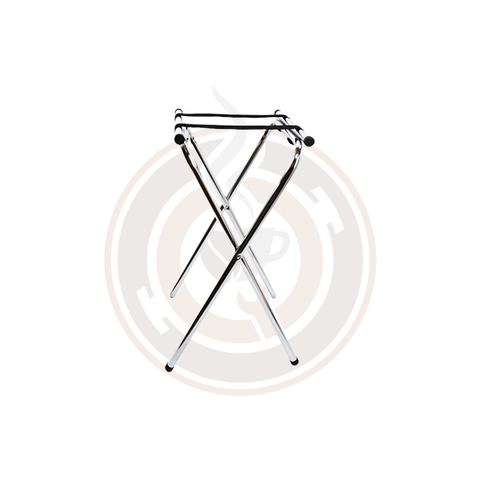 Omcan Chrome Plated Double Bar Folding Tray Stand (4/case) - 39617