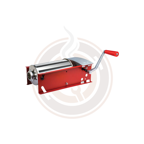Omcan Elite Series Moderate-duty Horizontal Two-speed Gear-driven Manual Sausage Stuffer with 11 lb. capacity - 40517