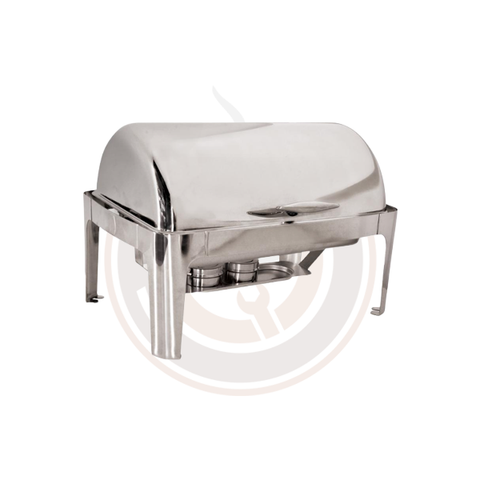 9L SS Round Chafing Dishes with Roll Top Cover