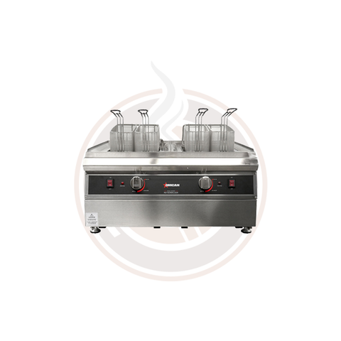 Omcan Double Tank Electric Pasta Cooker with Two 9L Capacity - 41883
