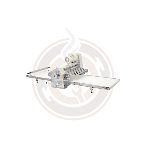 Omcan Stainless Steel Table Top Dough Sheeter With 88-inch Conveyor Length And 0.75 HP / 0.55 KW - 42154