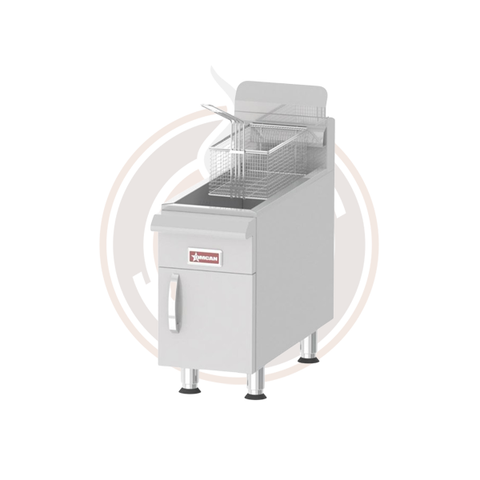 Omcan Commercial Countertop Natural Gas Fryer with 26,500 BTU and 15 lb. Oil Capacity - 43086