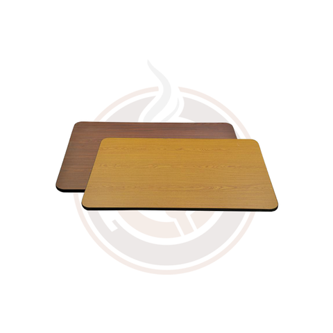 Omcan Square Oak / Walnut Table Top - 24" (4/case) - 43159