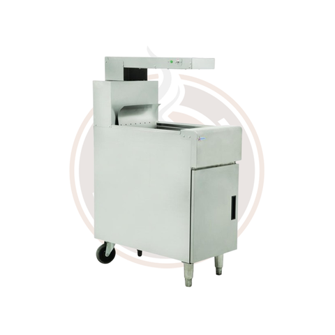 Omcan Portable Fry Dump Station Fried Food Warmer with Overhead Heating Lamp - 200W, 110V - 43260