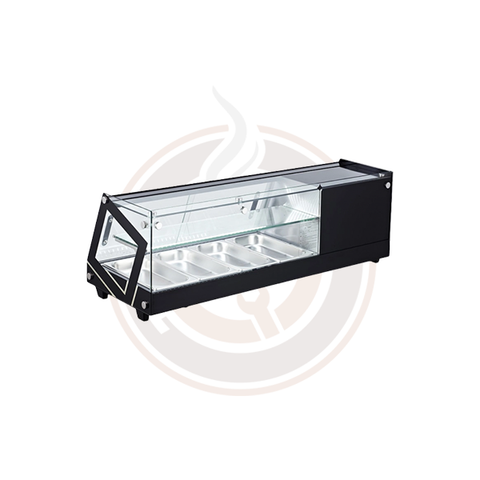 Omcan 45-inch Sushi Showcase with Flat Glass with 44 L Capacity - 43492