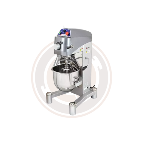Omcan 20QT Heavy-Duty Planetary Mixer with Timer and Guard - 110V, 1500W - 43560
