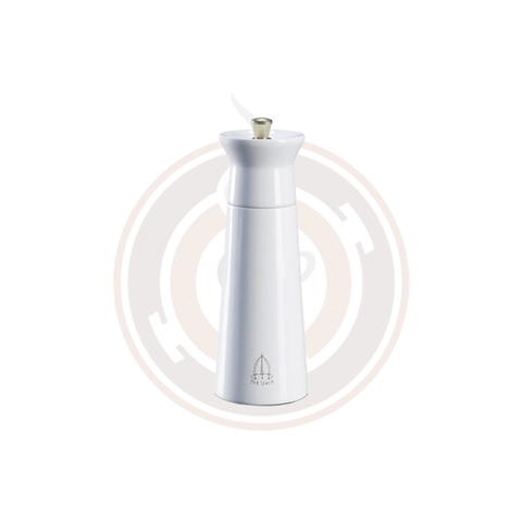 Omcan Salt Mill - 15 cm (Beech Wood White) (2/case) - 43706