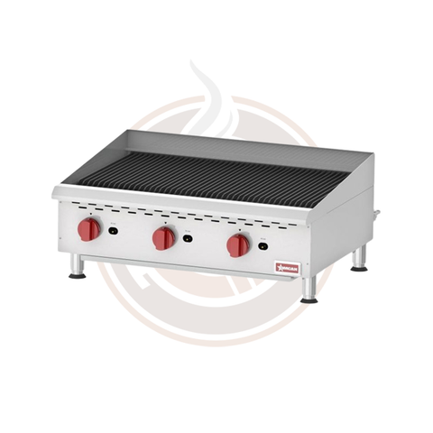 Omcan Elite Countertop Radiant Gas Charbroiler - 43736 / 43727 / 43728 / 43729