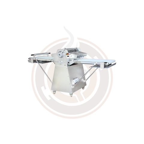 Omcan Stainless Steel Floor Model Dough Sheeter With 88-inch Conveyor Length And 0.75 Hp - 44135