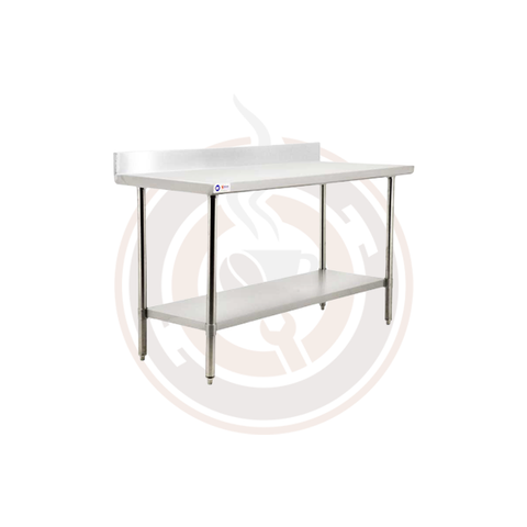 24″ x 24″ All Stainless Steel Work Table with Backsplash