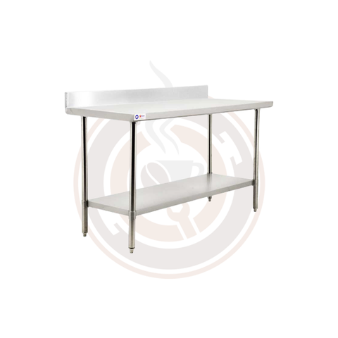 30″ x 30″ All Stainless Steel Work Table with Backsplash