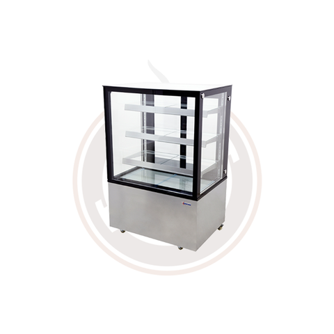 Omcan Square Glass Floor Refrigerated Display Case - 44382 / 44383 / 44384 / 44505