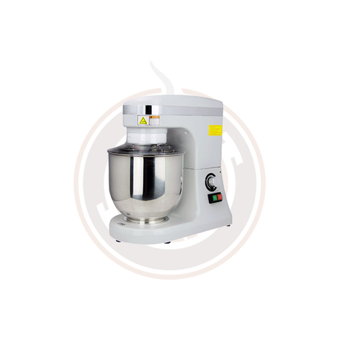 Omcan 7QT Gray Countertop Planetary Mixer with Guard - 110V, 270W - 44475