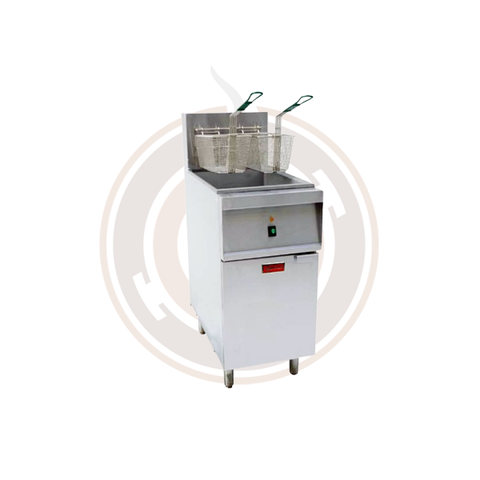 Omcan 40 lb. Electric Floor Fryer - 208 V, 3 Phase, 12 KW - 47331