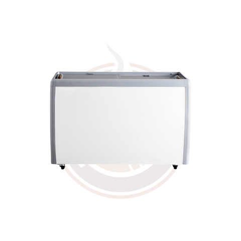 Omcan 60-inch Ice Cream Display Chest Freezer with Flat Glass Top - 46495