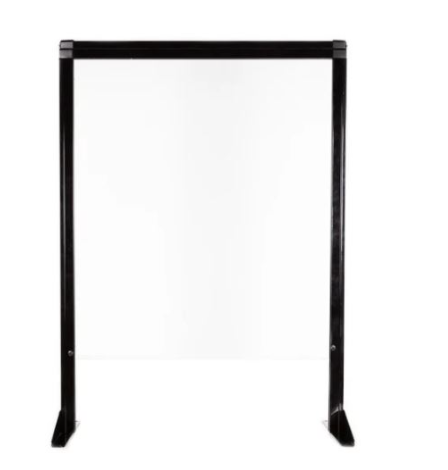 Omcan Countertop Shield 23 W" x 32 H" Clear Polycarbonate - 46759