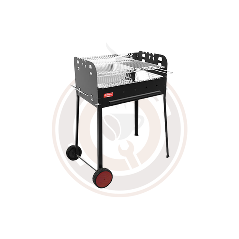 Painted Steel Charcoal BBQ Grill Stainless Steel Brazier and Panel