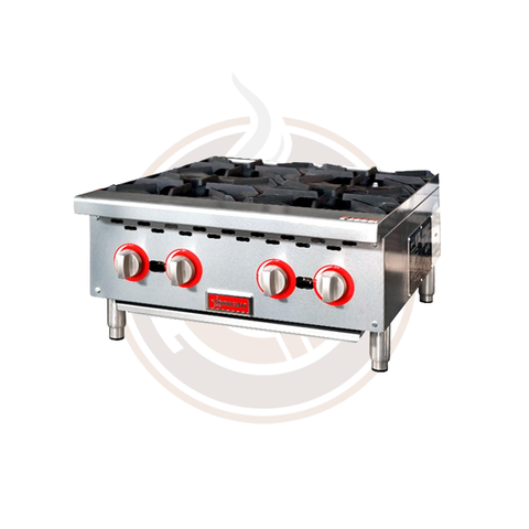 Omcan 24" Hot Plate with 4 Burners - 47380 / 47383
