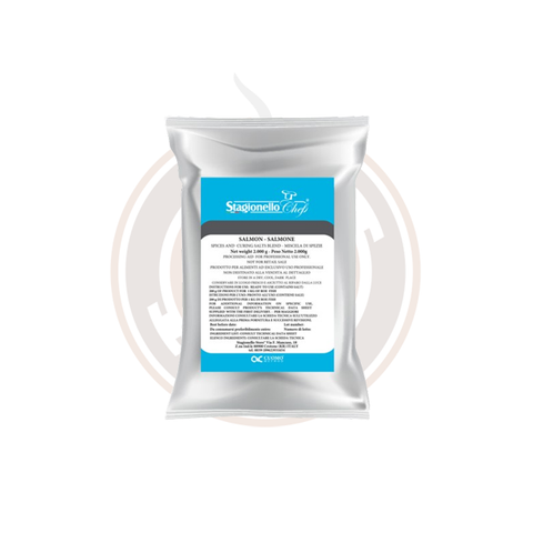 Omcan Curing Salts and Spice Blend for Salmon 2kg/Bag (3 bag/case) - 47531
