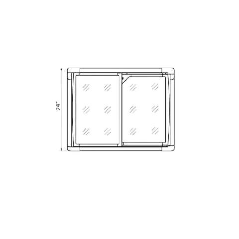 Omcan 31″ Two (2) Door Ice Cream Display Chest Freezer - 47751
