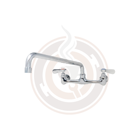 Omcan Splash Mounted Faucet with 16″ Swing Spout and 8″ Centers 47819