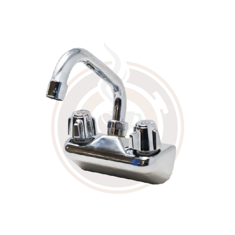 Omcan Bar Sink Faucet with 6″ Swing Spout and 4″ Centers 47820