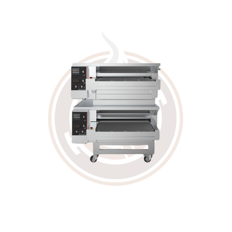 Omcan Pizzagroup Dragon High Productivity Static Conveyor Pizza Oven with 24" Wide Belt - 47575